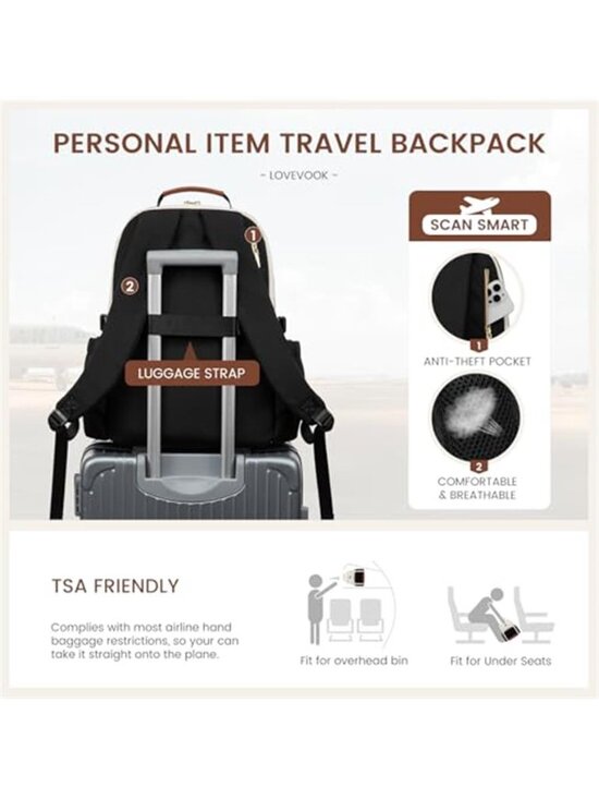 Womens Laptop Backpack Travel Backpack 15 Inch School Work Carry On Bag